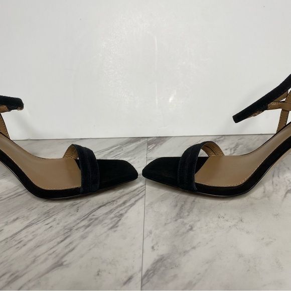 Sam Edelman Kit Black Suede Heeled Sandal 7 1/2 - Picture 6 of 13